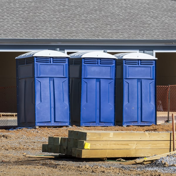 what is the expected delivery and pickup timeframe for the portable toilets in Liverpool